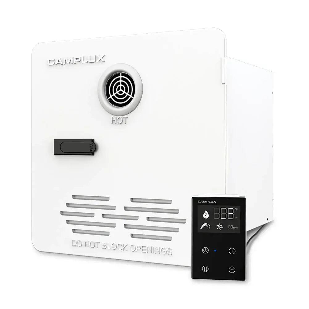 camp lux Camplux PRO 65,000 BTU RV Tankless Water Heater 2.64 GPM-White run on 1 or Strap-color:Blue with Lime Camo kemper profiles Party Mini-Cooler | Ausschankwagen