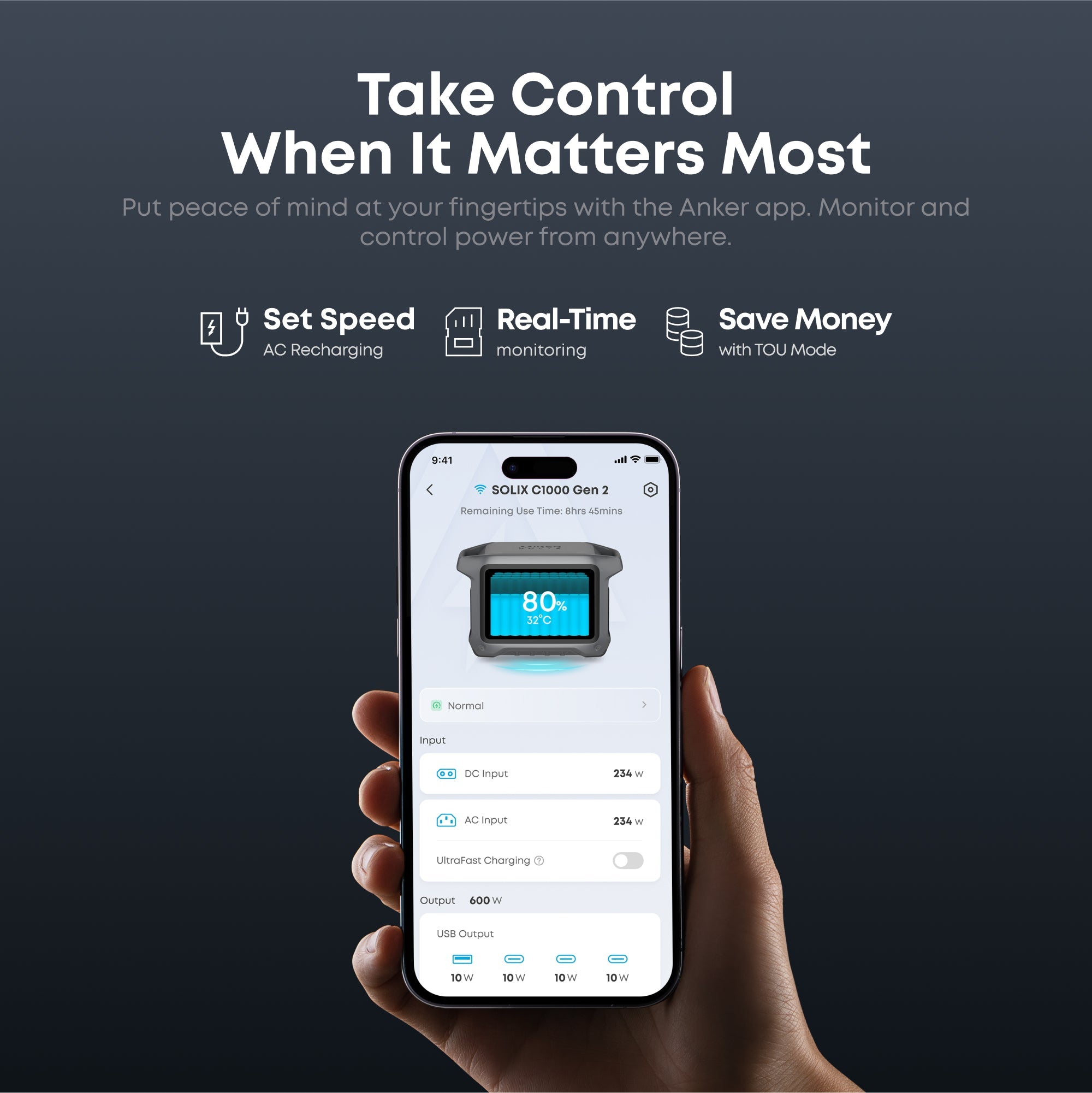 Anker SOLIX C1000 Gen2 2000W 1024Wh Power Station