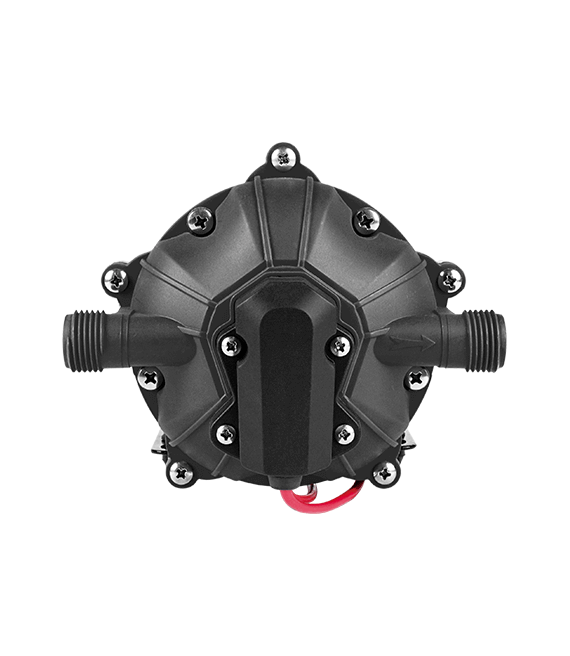 5GPM 110V Diaphragm Pump 60PSI Top View, by Seaflo, sold by Off-Grid Living Solutions Provider, The Cabin Depot Canada/USA