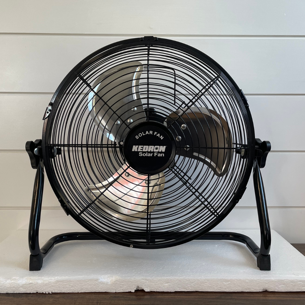 Kedron 12" 8-18W Solar Powered Fan