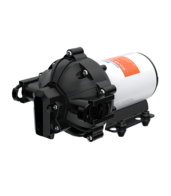 4GPM 24V Diaphragm Pump 60PSI Profile View, by Seaflo, sold by Off-Grid Living Solutions Provider, The Cabin Depot Canada/USA