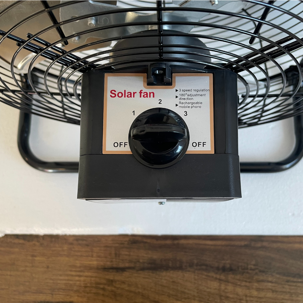 Kedron 12" 8-18W Solar Powered Fan