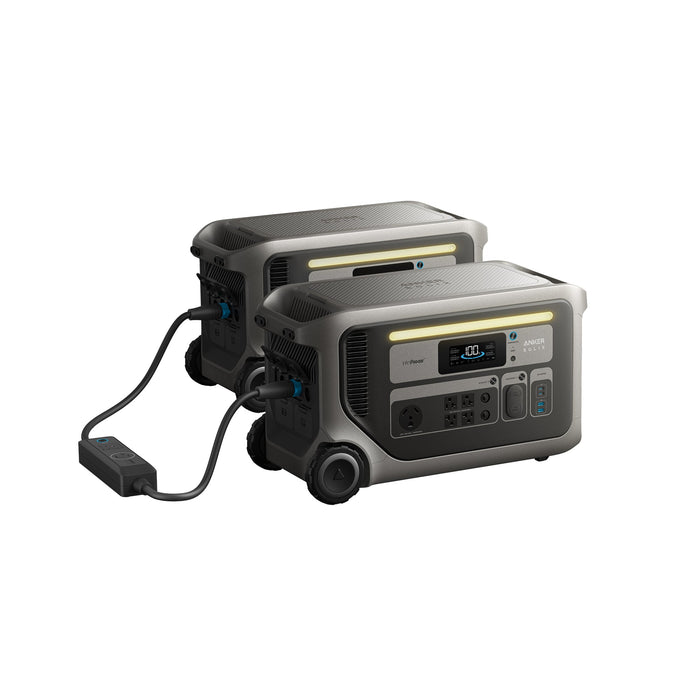 Anker SOLIX F3000 x2 Bundle With Double Power Hub