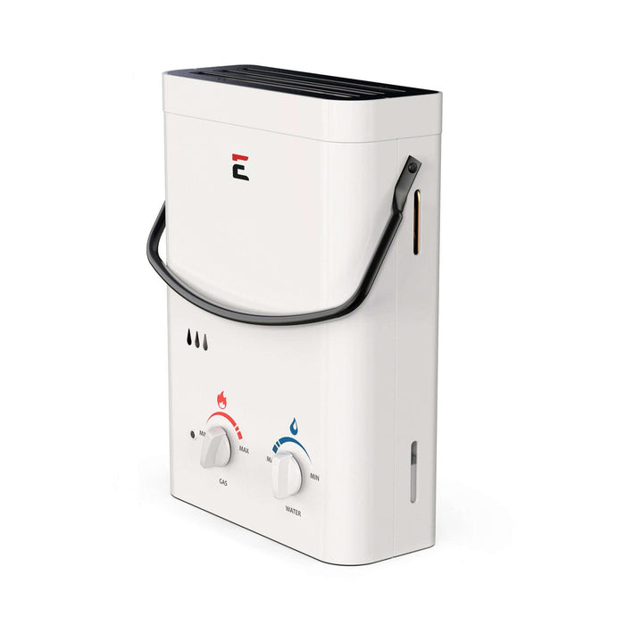 Eccotemp L5 Tankless Water Heater with Seaflo Pump, ideal for campsites and cabins, available at Cabin Depot.