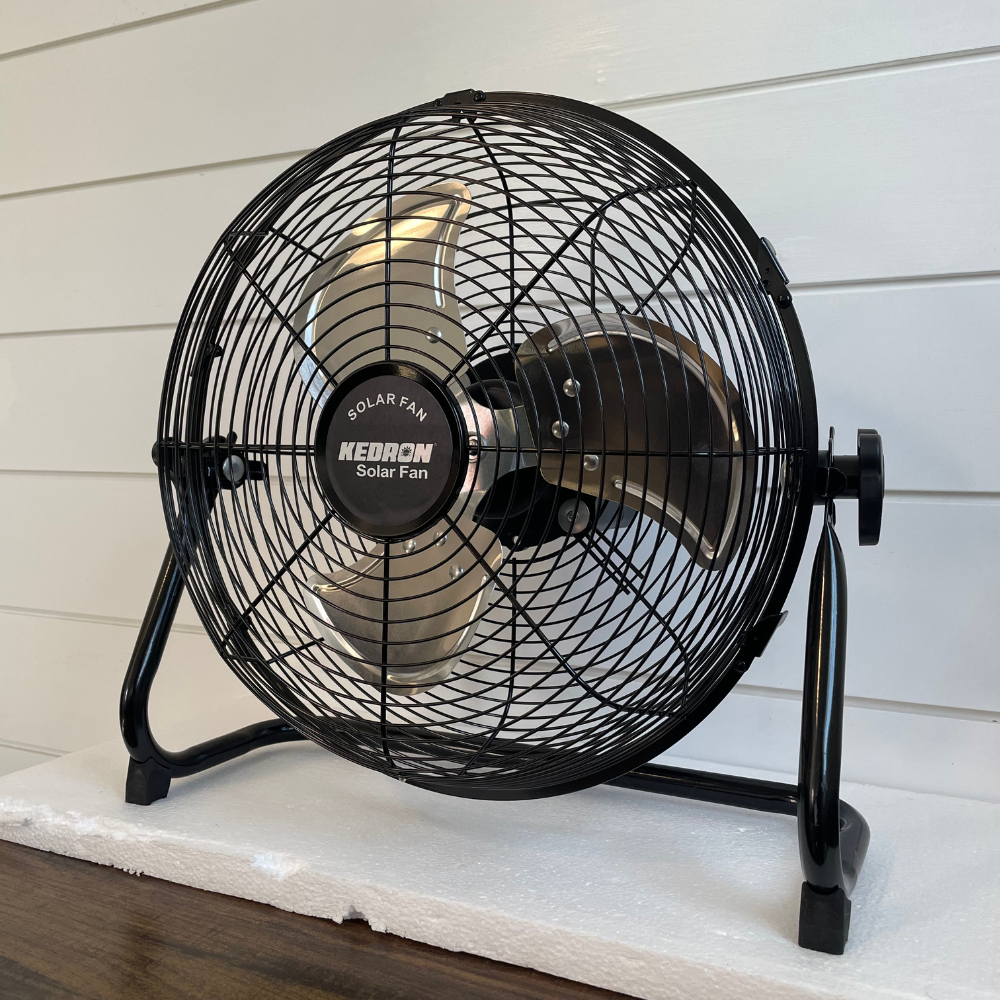 Kedron 12" 8-18W Solar Powered Fan