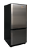 SunStar 10CU Solar DC / AC Refrigerator Black + Stainless Door