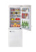 Unique 9 cu/ft Retro Bottom Mount Refrigerator from Cabin Depot with open door showing food and drink storage.