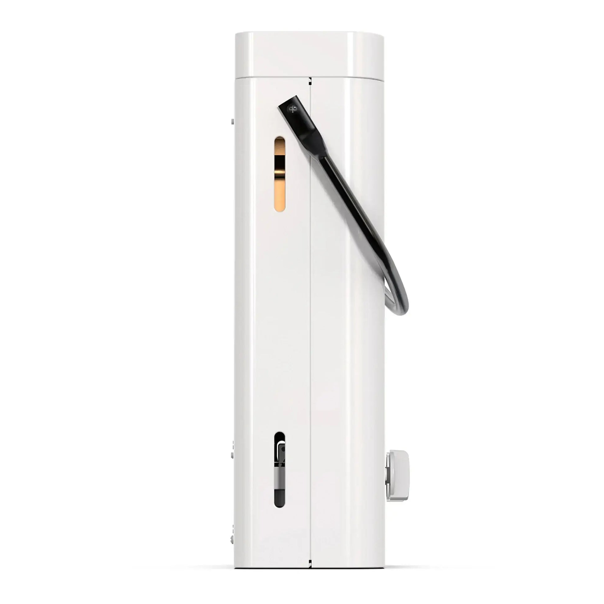 Side view of Eccotemp L5 Portable Tankless Water Heater, ideal for cabins, by Cabin Depot, providing instant hot water for outdoor use.