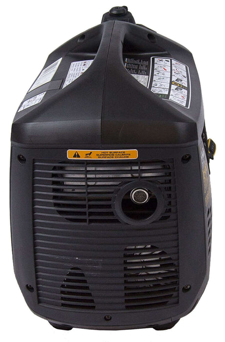 Firman Whisper Series Gas Portable Generator, 2100/1700W, Cabin Depot - Rear View