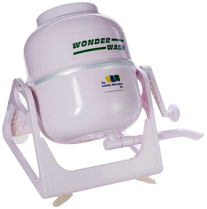 Wonderwash Portable Washing Machine from Cabin Depot, eco-friendly hand-operated laundry solution, lightweight and compact design.