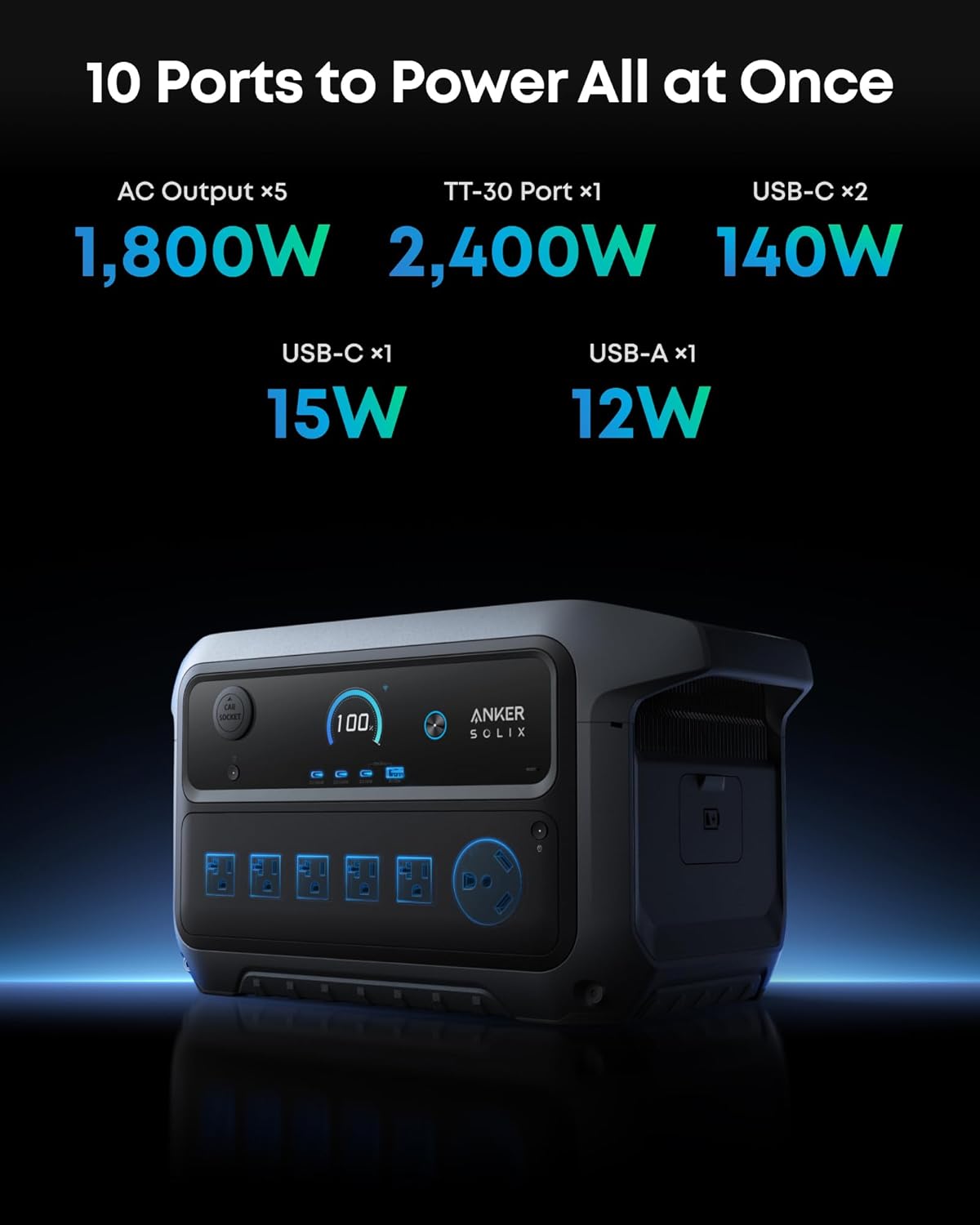 Anker SOLIX 2,048Wh LFP Expansion Battery For Gen2 C2000