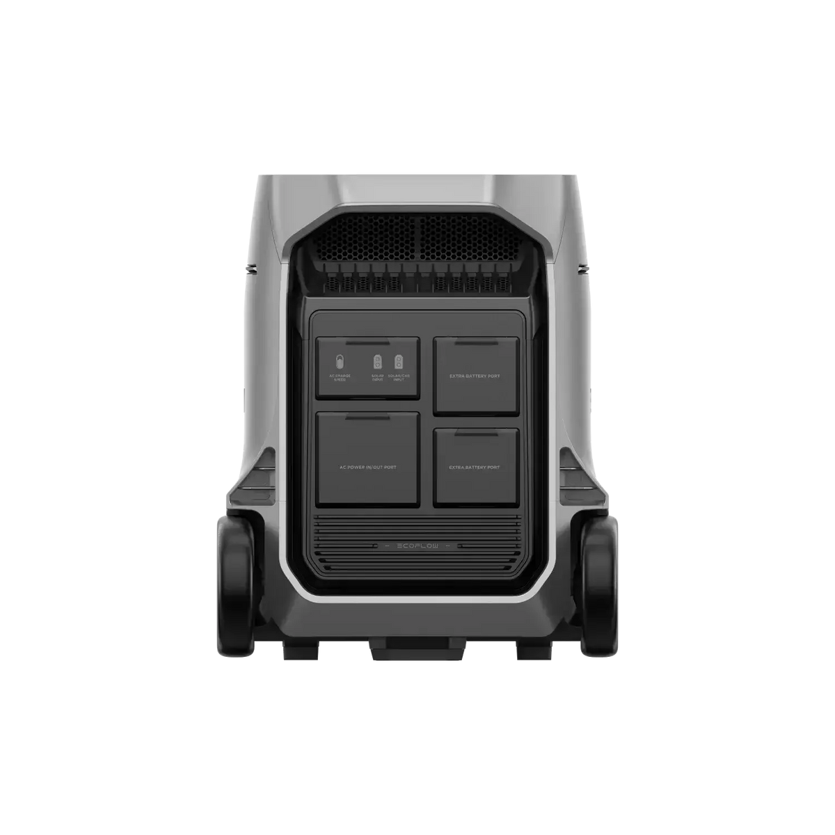 EcoFlow Delta Pro 3 Portable Power Station in Galactic Silver, available at Cabin Depot - sleek design for high power capacity on the go.