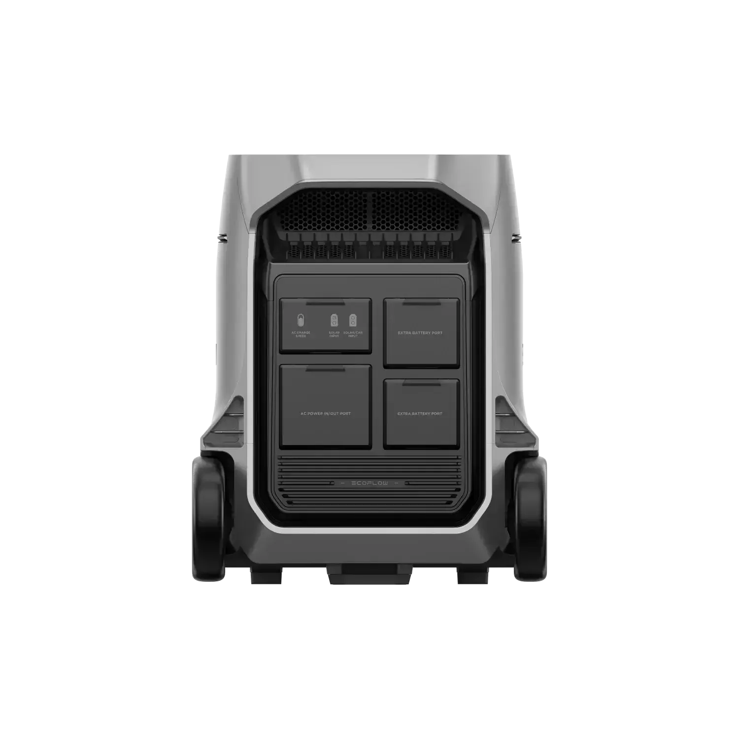 EcoFlow Delta Pro 3 Portable Power Station in Galactic Silver, available at Cabin Depot - sleek design for high power capacity on the go.