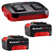 Einhell 18V 2 x 4.0AH Power X-Charge Battery & Dual Port Charger Starter Kit