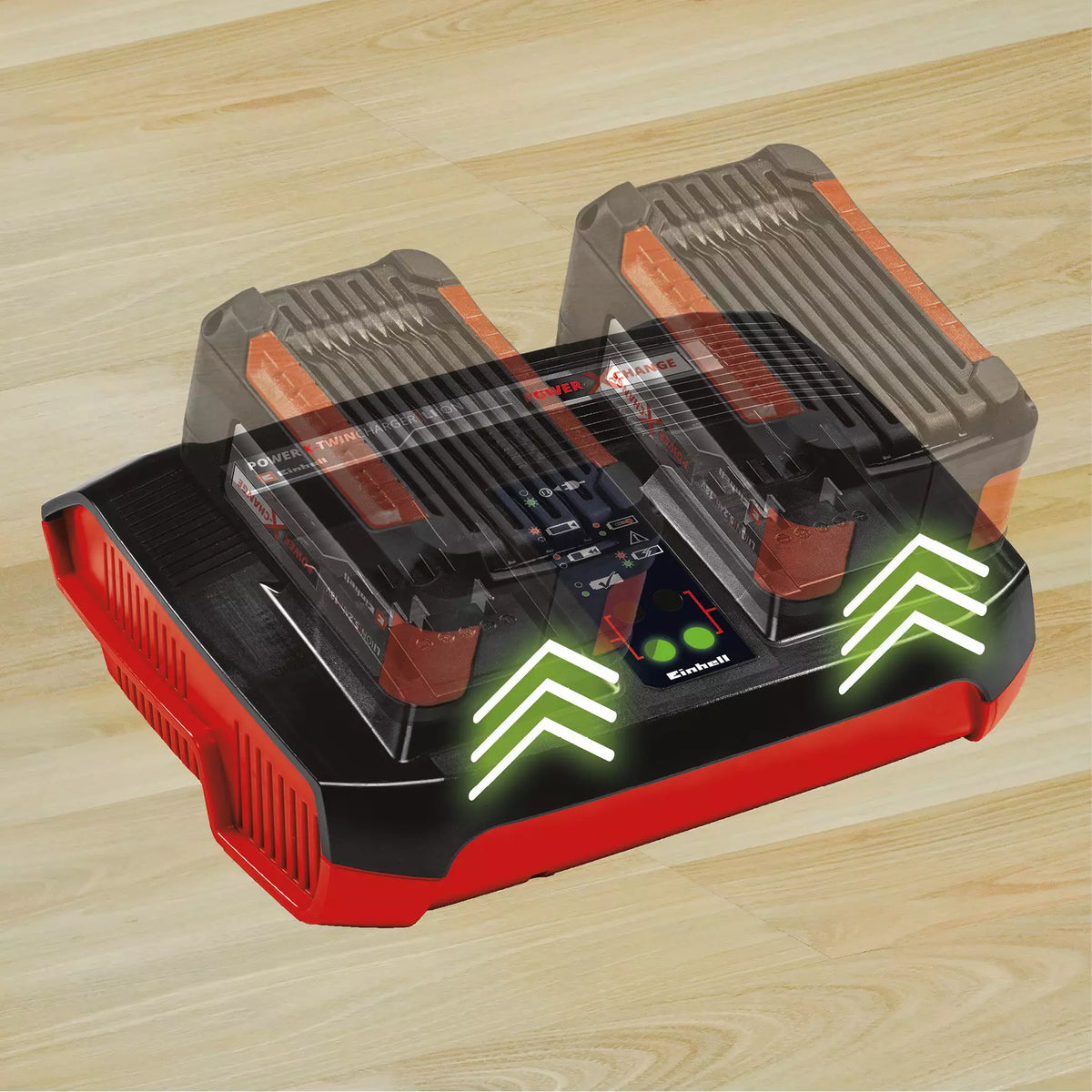 Einhell 18V 2 x 4.0AH Power X-Charge Battery & Dual Port Charger Starter Kit