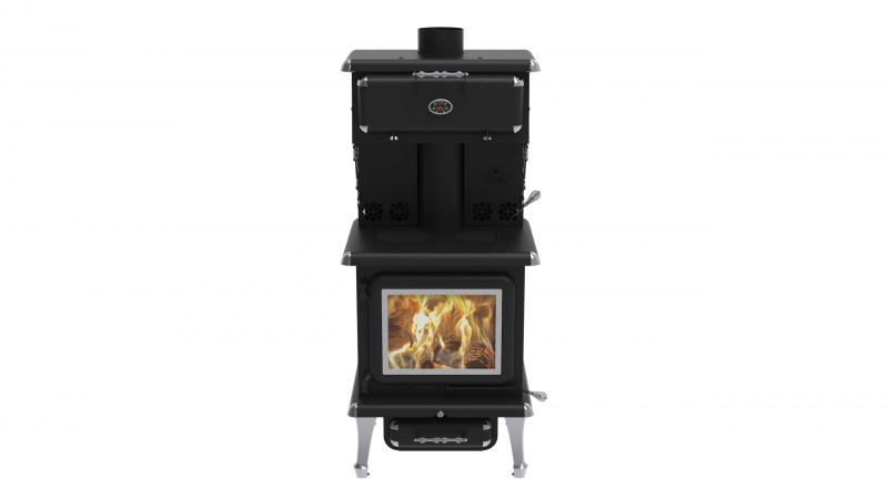 J.A. ROBY Rigel Chrome Wood Cookstove