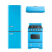 Unique 24" Classic Retro Range Hood and Appliances in blue, ideal for Cabin Depot kitchens with vintage style.