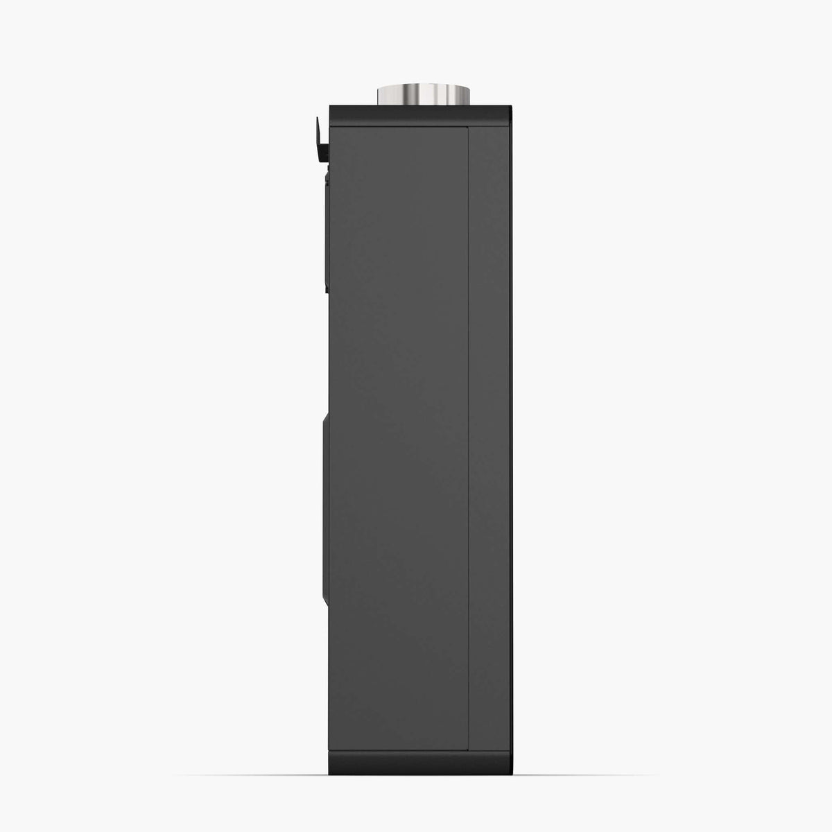 Side view of Eccotemp 4.5 GPM SmartHome Liquid Propane Indoor Tankless Water Heater at Cabin Depot