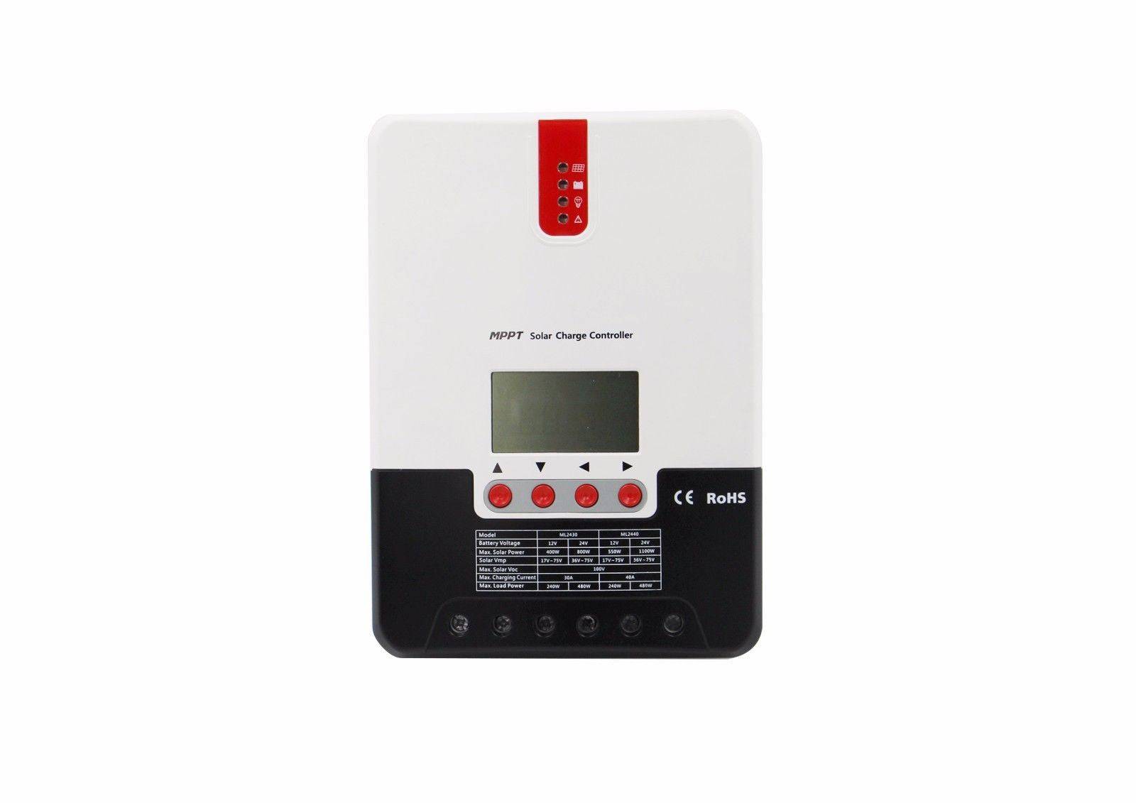 SRNE 40A MPPT Charge Controller with advanced dual-peak tracking technology from Cabin Depot