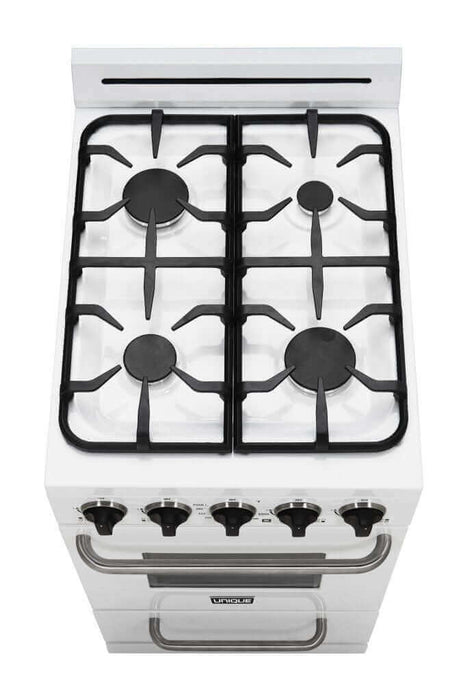 Unique 20" Propane Classic Range with cast-iron grates and sealed burners available at Cabin Depot.