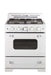 30" Classic Retro Convection Gas Range with Chrome Accents by Cabin Depot