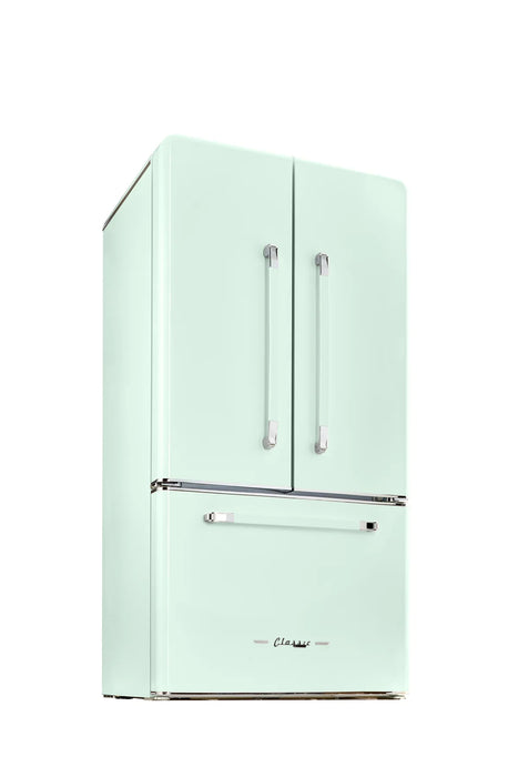 Unique 21.4 cu/ft 595L AC French Door Refrigerator in Mintgreen
