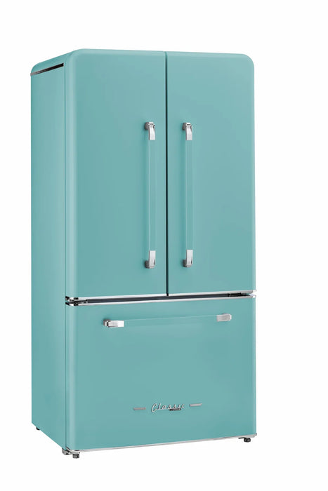 The 21.4 cu.ft. French door refrigerator, a stylish and energy-efficient addition to your kitchen!  available at The Cabin Depot.