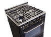 Unique Prestige 24" convection gas range with electric ignition, perfect for compact kitchen spaces - Available at Cabin Depot