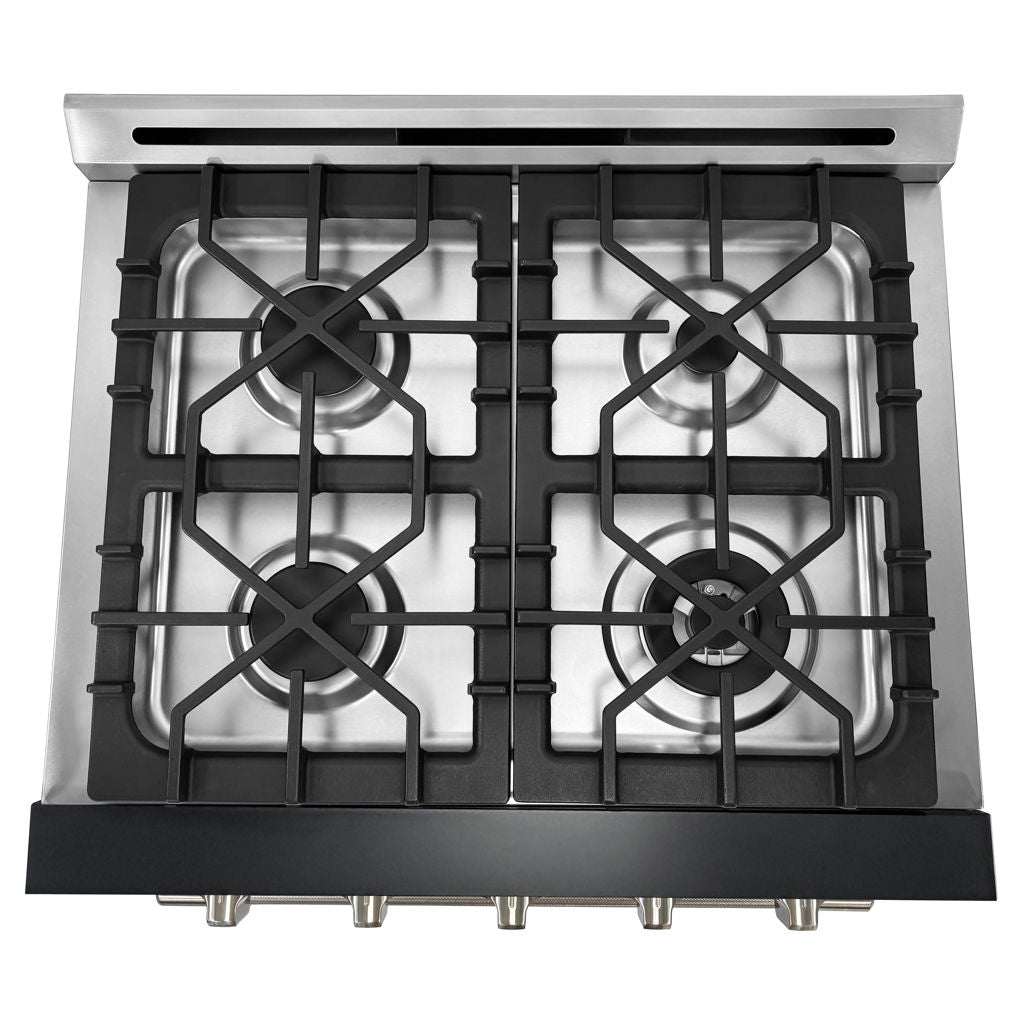 Unique 30" Modern Off-Grid Propane Range - Black
