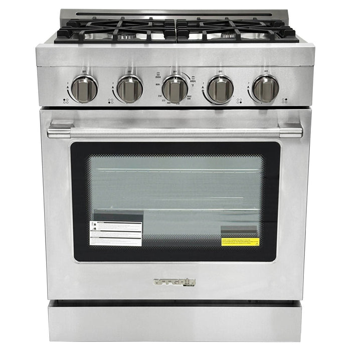 Unique 30" Off-Grid Propane Range Stainless Steel