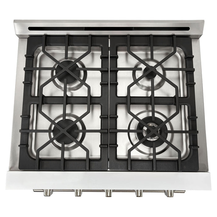 Unique 30" Modern Off-Grid Propane Range - White