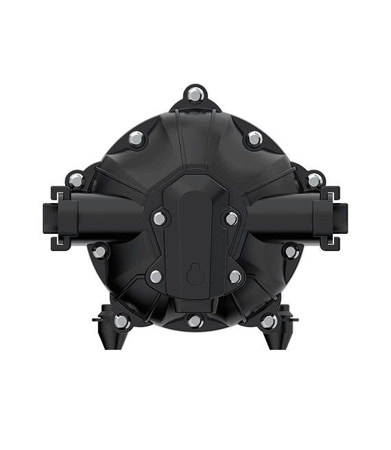 5GPM 12V Diaphragm Pump 60PSI Top View, by Seaflo, sold by Off-Grid Living Solutions Provider, The Cabin Depot Canada/USA