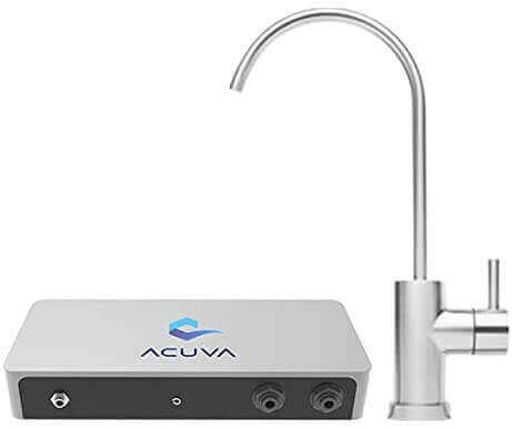 Acuva ArrowMax 1.2 UV-LED Water Purifier with Smart Faucet for off-grid use, available at Cabin Depot - perfect for RVs and cabins.