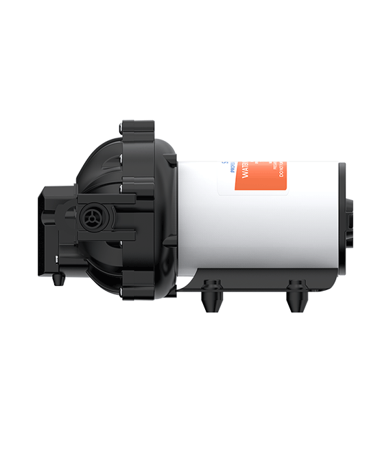 5GPM 24V Diaphragm Pump 60PSI Side View, by Seaflo, sold by Off-Grid Living Solutions Provider, The Cabin Depot Canada/USA