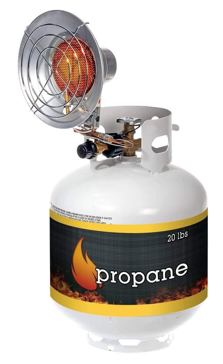 Martin One Burner Infrared Propane Heater for 20-pound tank at Cabin Depot, perfect for ice fishing and construction use.