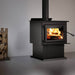 Century FW3500 Wood Stove in use, EPA certified, fits logs up to 22 inches, available at Cabin Depot with free shipping.