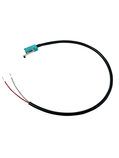 Cinderella micro switch with red cable for upper lid position, fits Cinderella models. Available at Cabin Depot. PN: 100800.