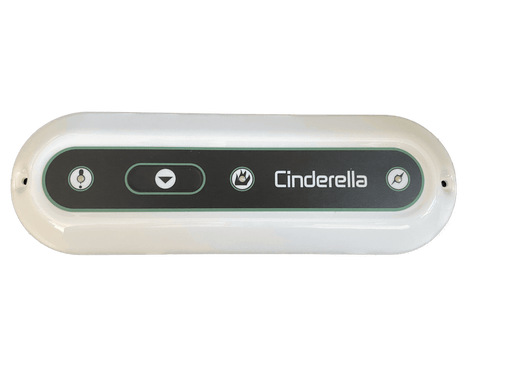 Cinderella Travel Control Panel replacement for cabin toilets, available at Cabin Depot. Ideal for upgraded functionality and design.