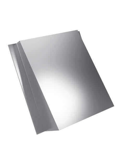 Cinderella Wind Shield for Comfort Incineration Toilet, brushed steel design by Cabin Depot, outdoor mounting protection for inlet air pipe.