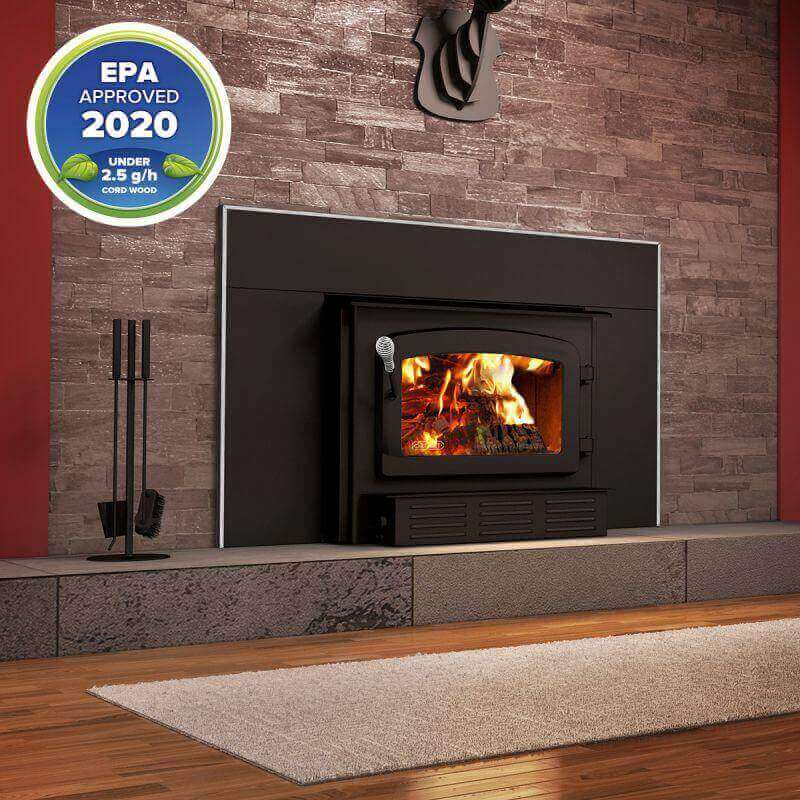 Drolet Escape 1500-I Wood Insert with Faceplate at Cabin Depot, EPA approved, efficient home heating solution, free shipping available.
