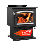 Drolet Heritage Wood Stove with Blower from Cabin Depot, 75,000 BTU/h. Free shipping. Heats up to 2,100 ft². In stock.