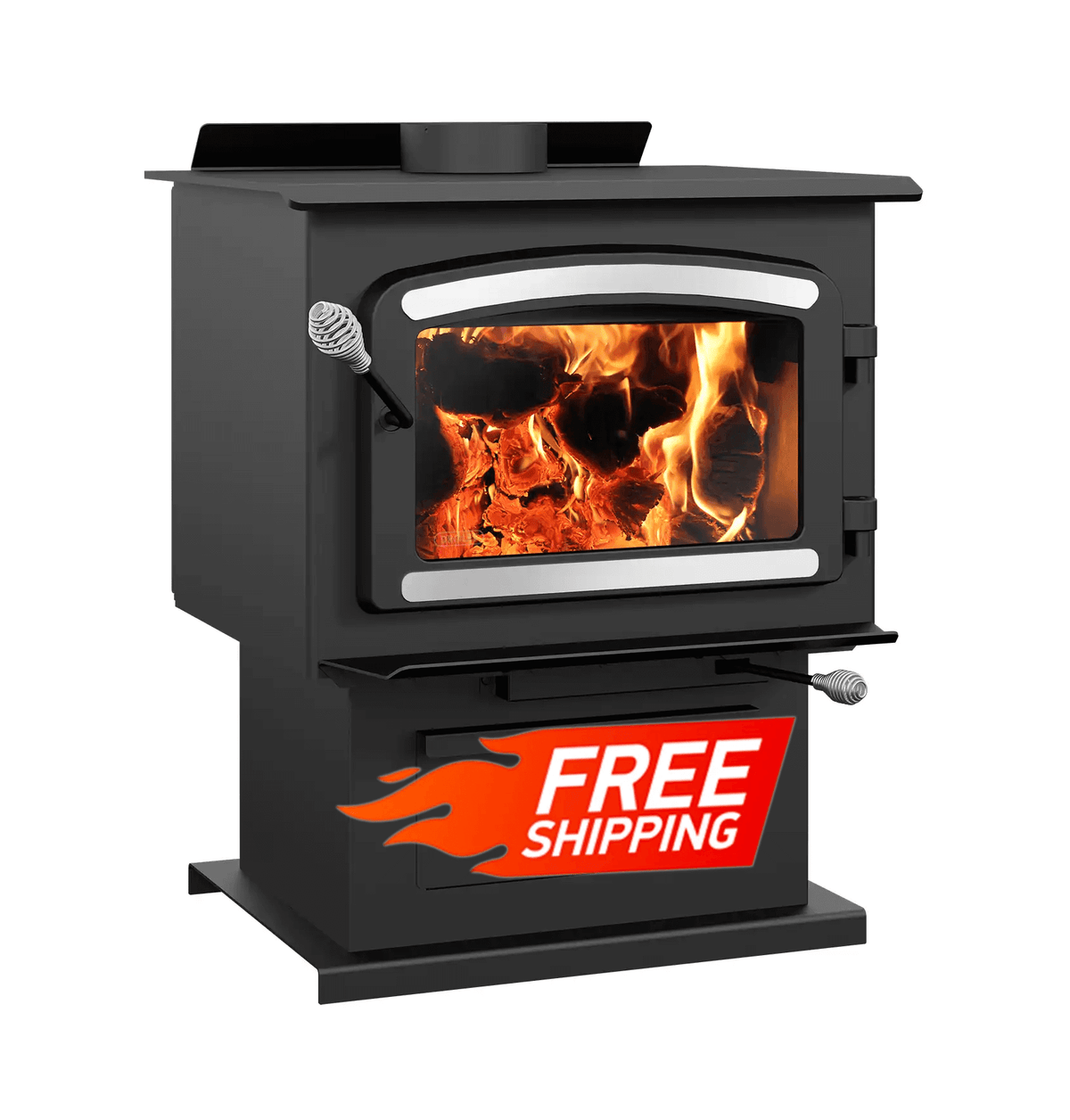 Drolet Heritage Wood Stove with Blower from Cabin Depot, 75,000 BTU/h. Free shipping. Heats up to 2,100 ft². In stock.