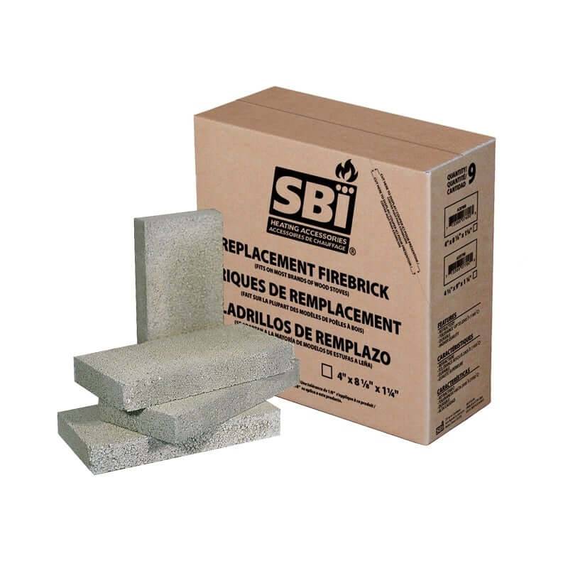 Replacement firebrick for SBI heating accessories, perfect for enhancing your stove's functionality. Available at Cabin Depot.