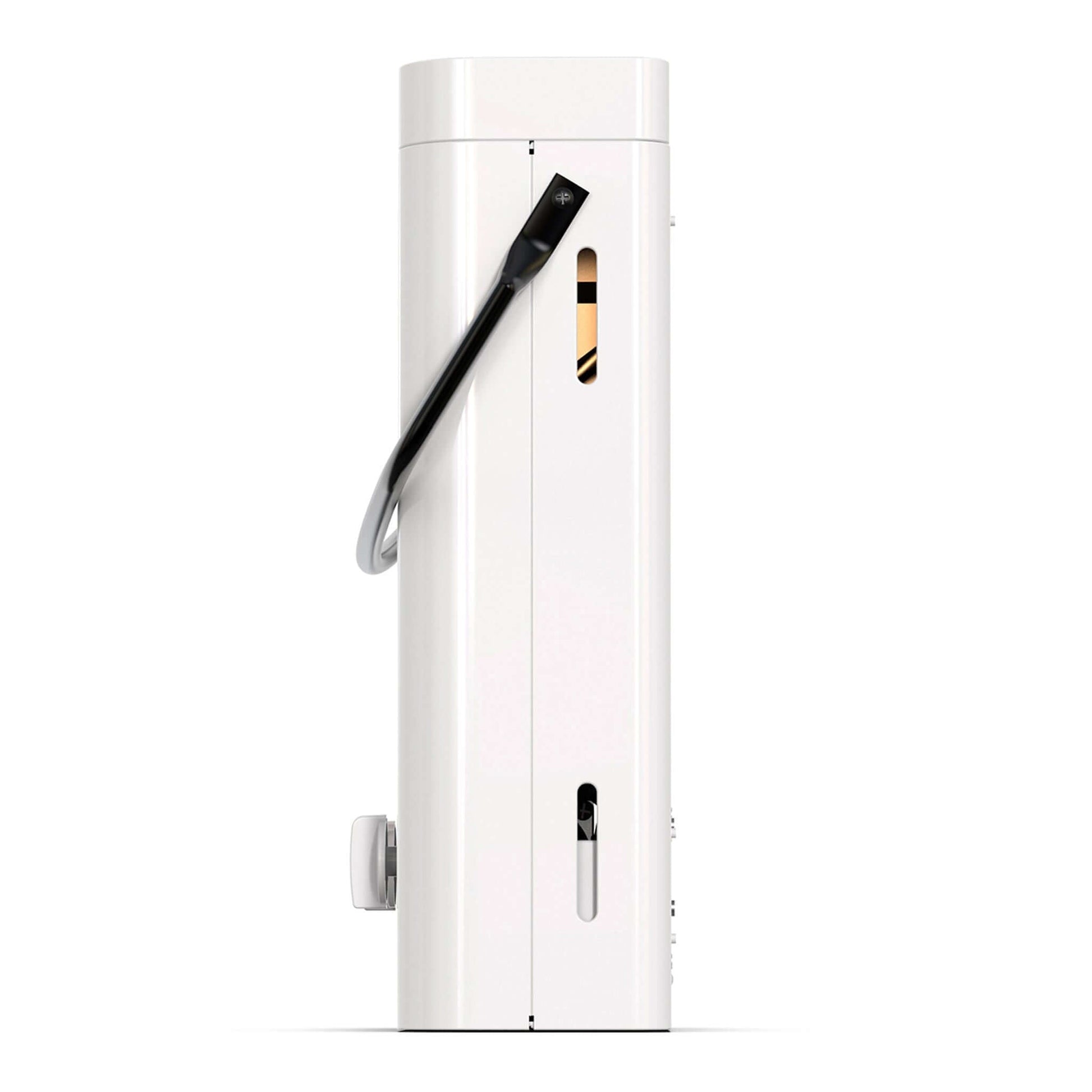 Side view of Eccotemp L5 Portable Tankless Water Heater, ideal for cabins and outdoor use, available at Cabin Depot.