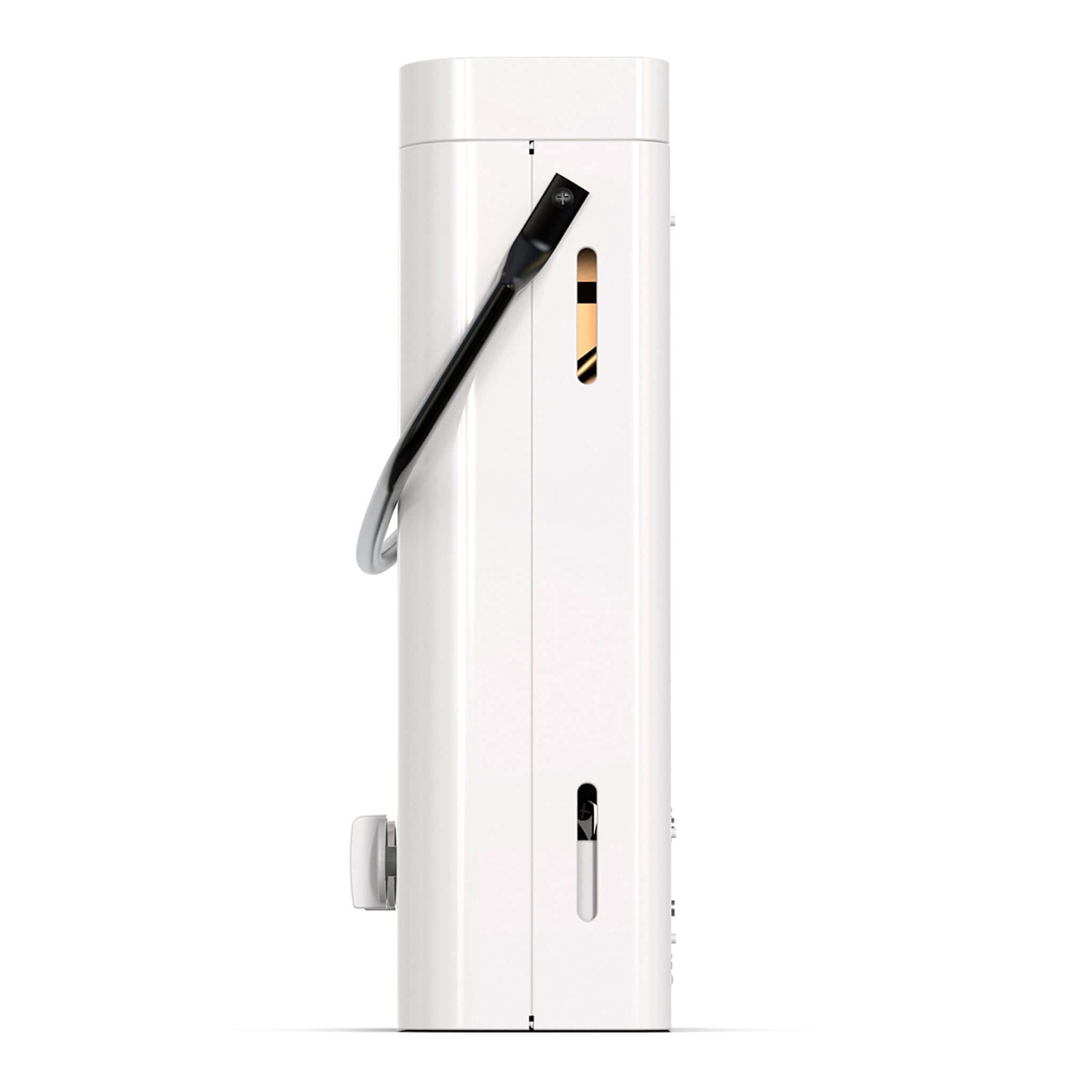 Side view of Eccotemp L5 Portable Tankless Water Heater, ideal for cabins and outdoor use, available at Cabin Depot.
