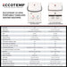Comparison chart of Eccotemp L5 and ELS Luxe portable tankless water heaters, highlighting features like portability, BTU, and gas type options.