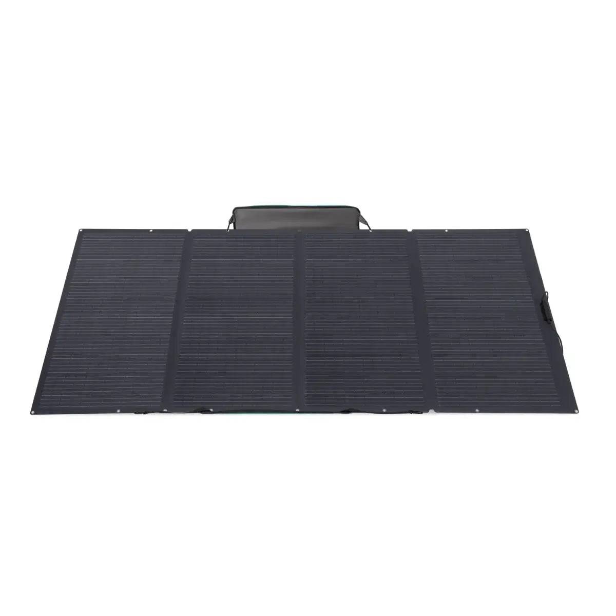 EcoFlow 400W Portable Solar Panel from Cabin Depot for off-grid living, highly efficient at 23% for home or camping power solutions.