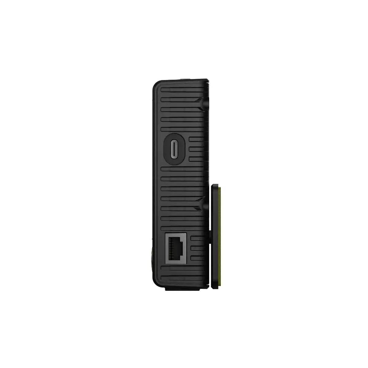 EcoFlow DELTA Pro Remote Control side view, available at Cabin Depot, connects via Bluetooth or Ethernet for easy monitoring.