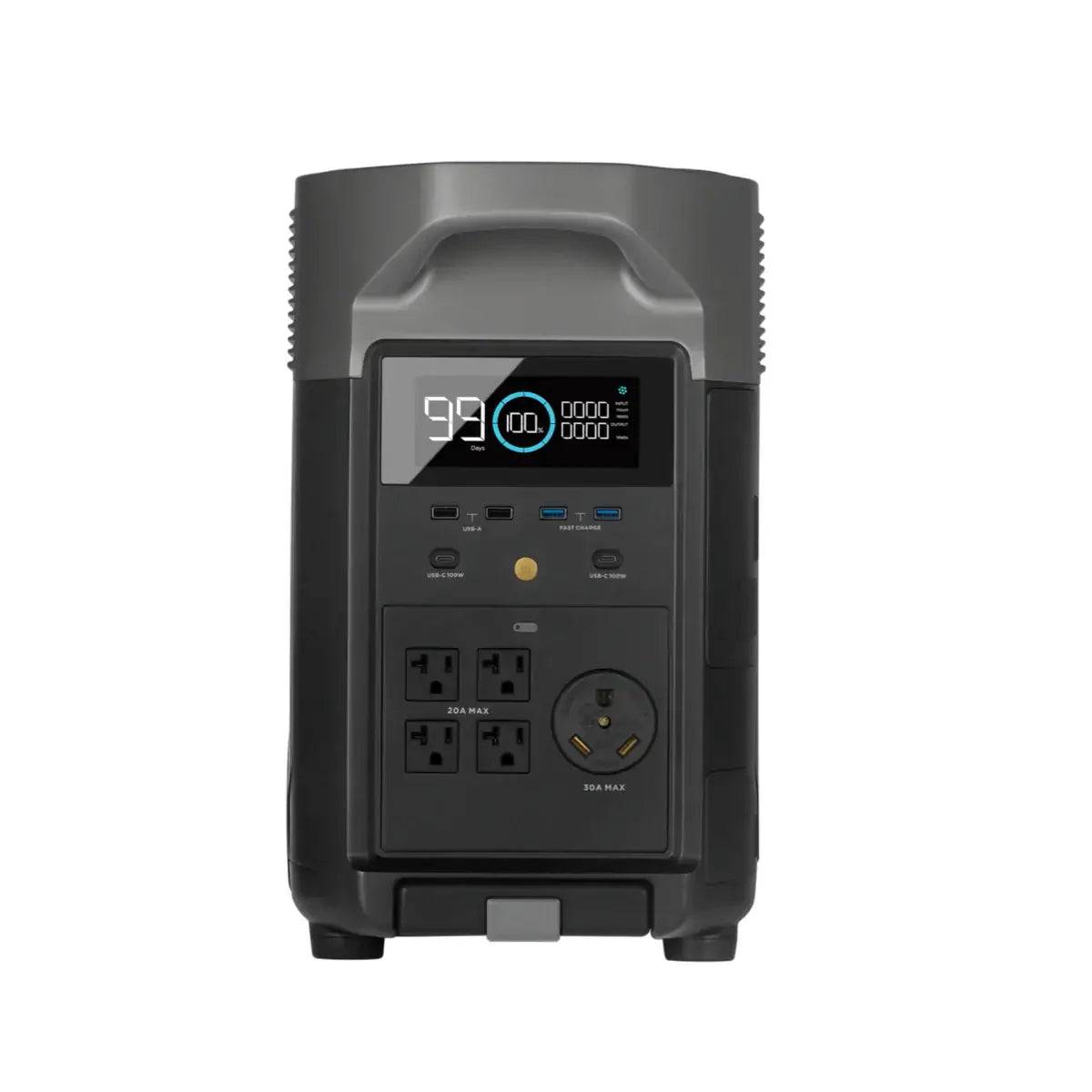 EcoFlow DELTA Pro Portable Power Station for home backup, available at Cabin Depot, 3.6kWh expandable capacity, Smart Home integration.