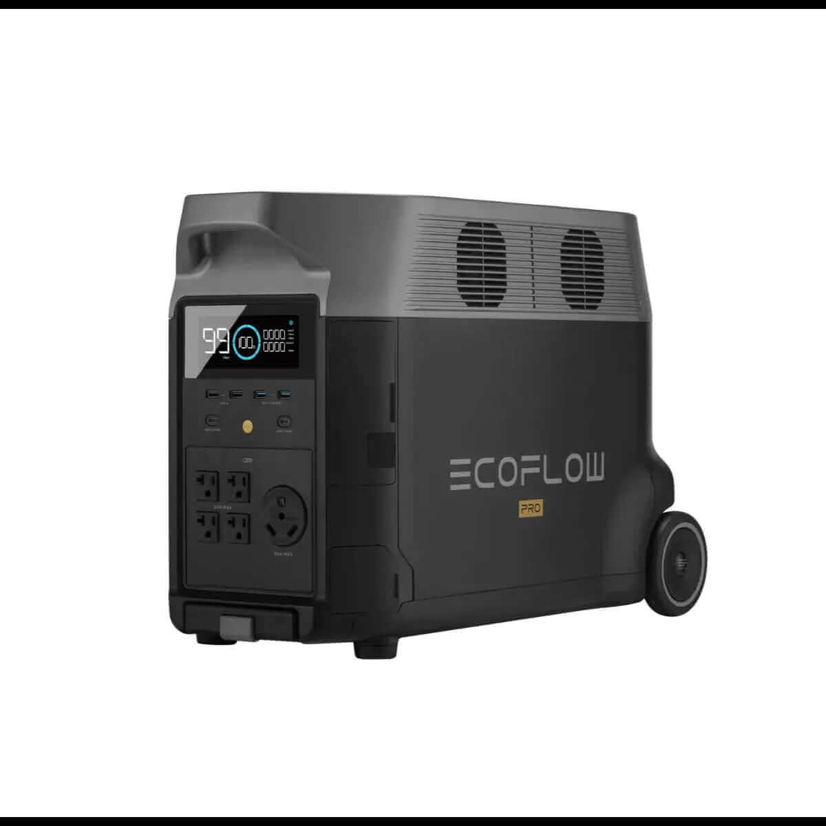 EcoFlow DELTA Pro Portable Power Station for home backup, available at Cabin Depot. Expandable capacity, ideal for integrating with home circuits.